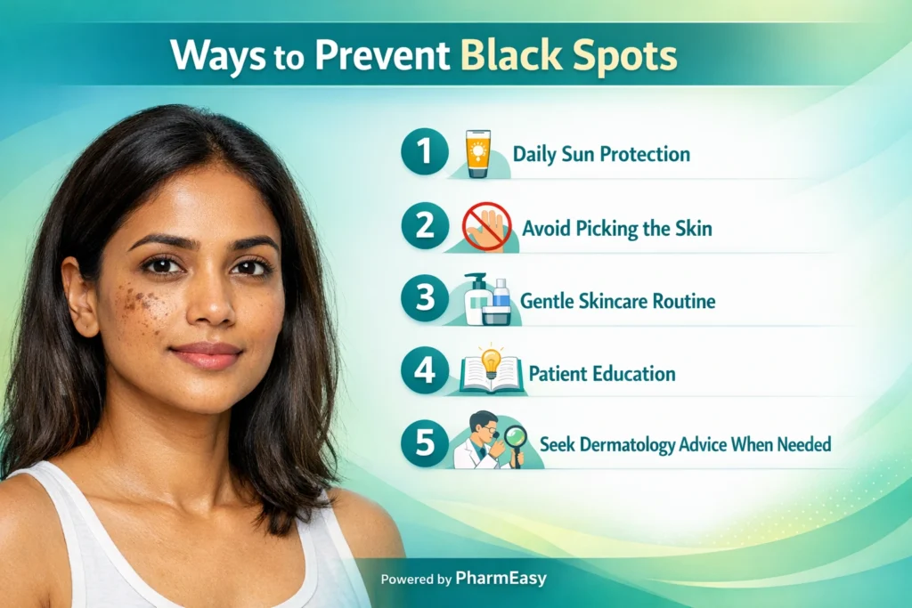 ways to prevent black spots on skin 