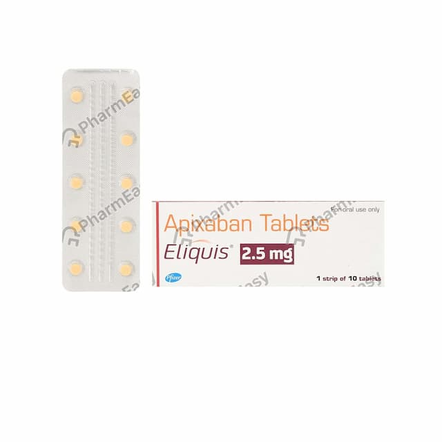 Eliquis 2.5 MG Tablet (10) Uses, Side Effects, Price, Dosage