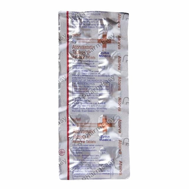 Atorva 10mg Strip Of 10 Tablets