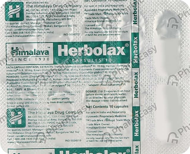 Herbolax Strip Of 10 Capsules