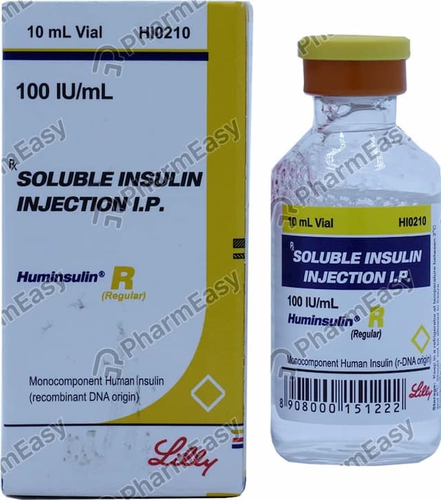 Huminsulin R 100iu Vial Of 10ml Solution For Injection