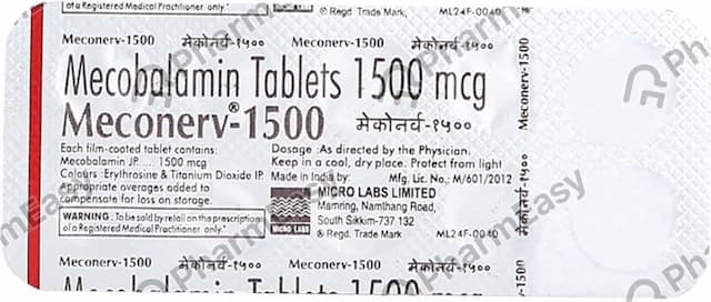 Meconerv 1500mcg Strip Of 10 Tablets