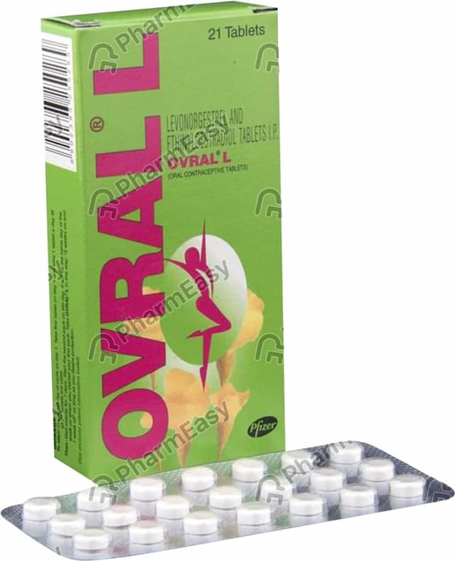 Ovral L Strip Of 21 Tablets
