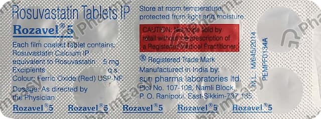 Rozavel 5mg Strip Of 10 Tablets