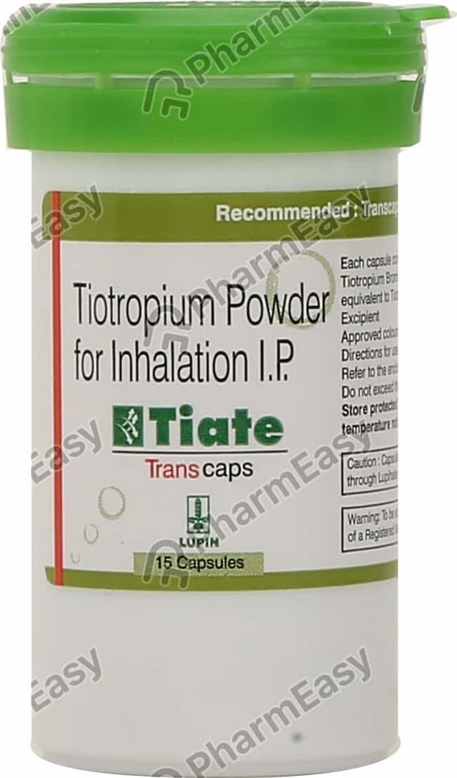 Tiate Transcaps 18mcg Bottle Of 15 Inhalation Capsules