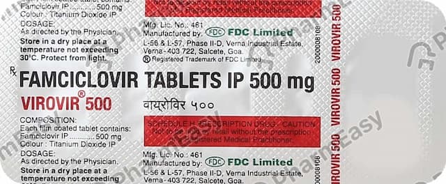 Virovir 500mg Tablet