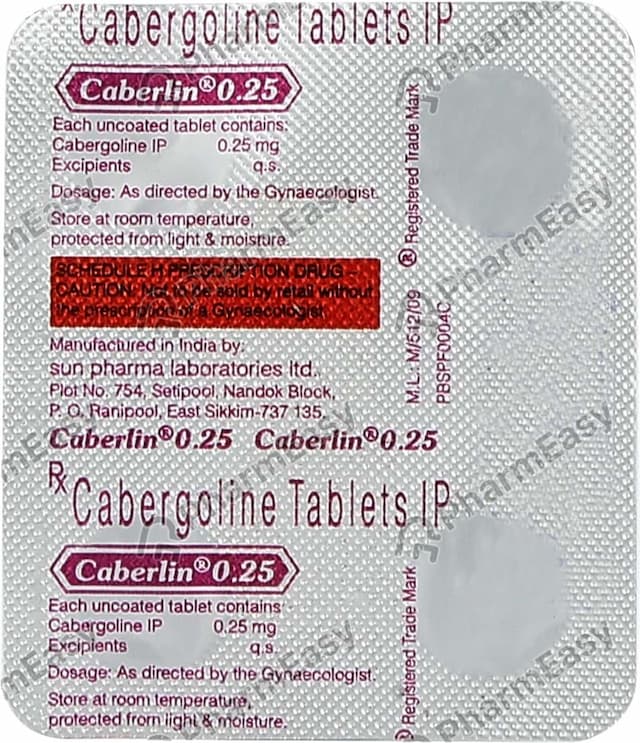 Caberlin 0.25mg Tablet
