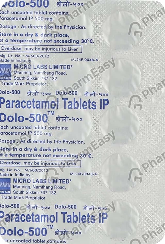Dolo 500mg Tablet