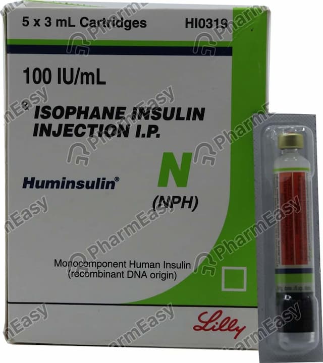 Huminsulin N 100iu Cartridge Of 3ml Suspension For Injection