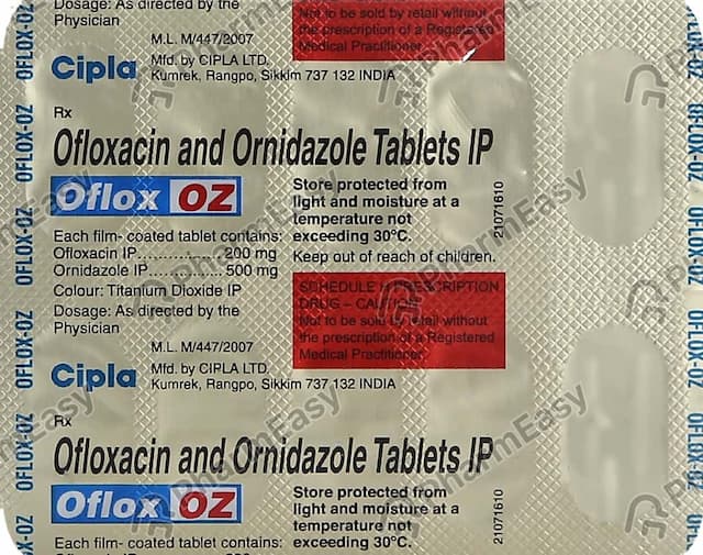 Oflox Oz Strip Of 10 Tablets