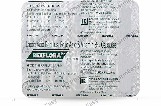 Rexflora Strip Of 10 Capsules