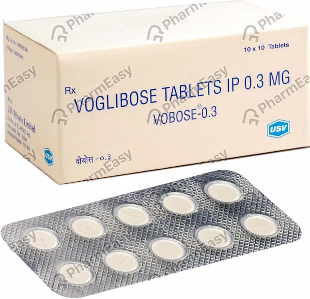 Vobose 0.3mg Strip Of 10 Tablets