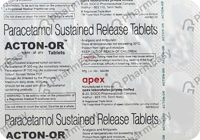 Acton Or 1gm Strip Of 10 Tablets