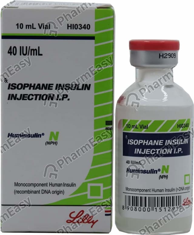 Huminsulin Nph 40iu Vial Of 10ml Suspension For Injection