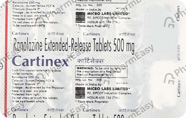 Cartinex 500mg Strip Of 10 Tablets
