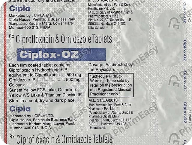 Ciplox Oz Tablet