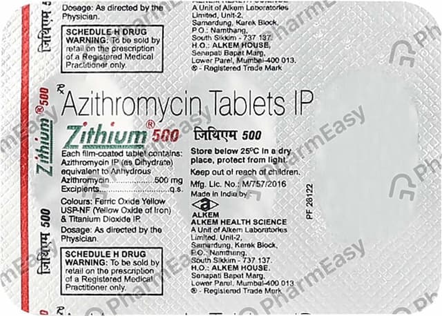 Zithium 500mg Tablet