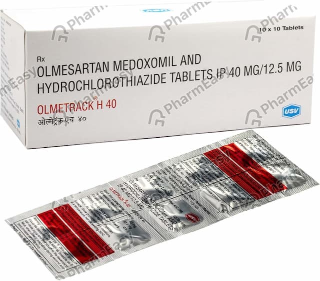 Olmetrack H 40mg Strip Of 10 Tablets