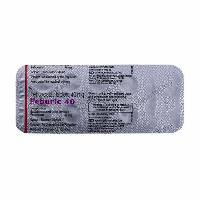 Feburic 40mg Strip Of 10 Tablets