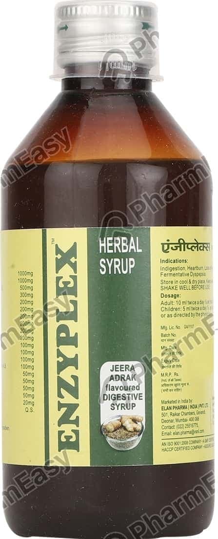 Enzyplex Bottle Of 200ml Digestive Syrup
