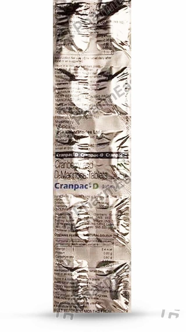 Cranpac D Strip Of 10 Tablets