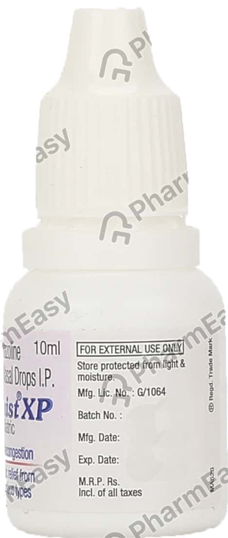 Nasomist Xp Paediatric Bottle Of 10ml Nasal Drops