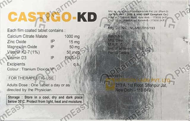 Castigo Kd Strip Of 10 Tablets