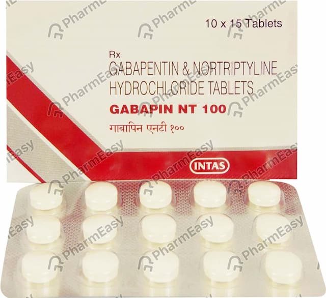 Gabapin Nt 100mg Strip Of 15 Tablets