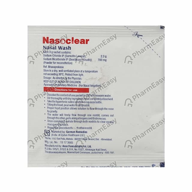 Nasoclear Nasal Wash Sachets