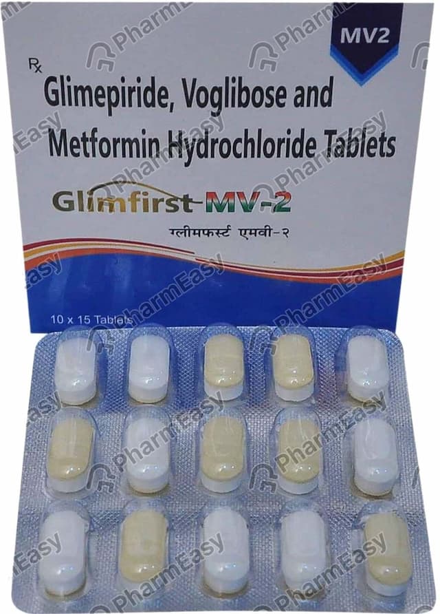 Glimfirst M 2mg Strip Of 15 Tablets