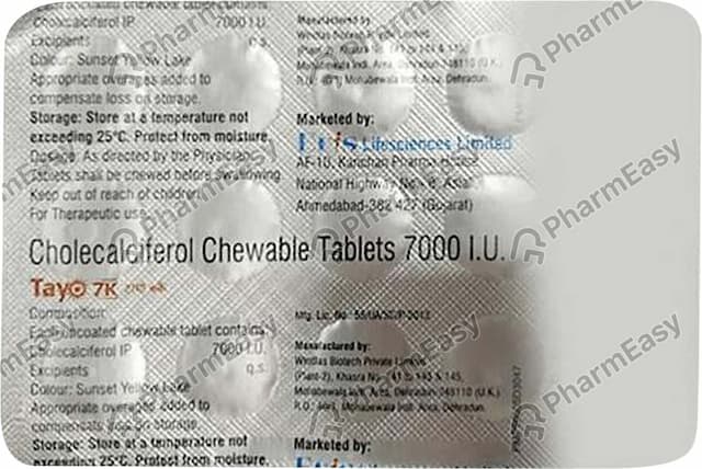 Tayo 7k Strip Of 15 Chewable Tablets