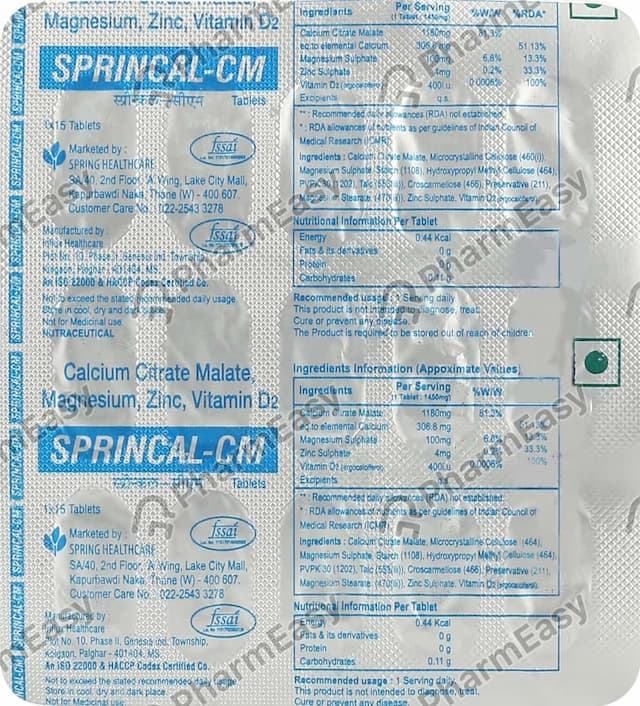 Sprincal Cm Tablet 15'S