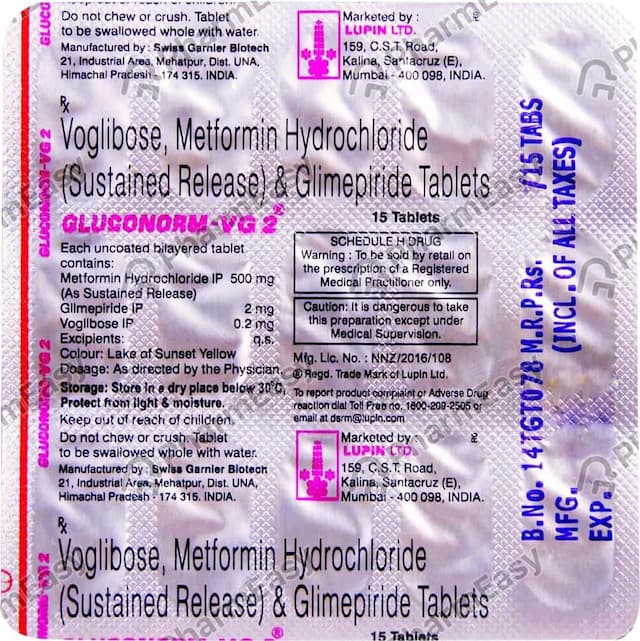 Gluconorm Vg 2mg 15'S