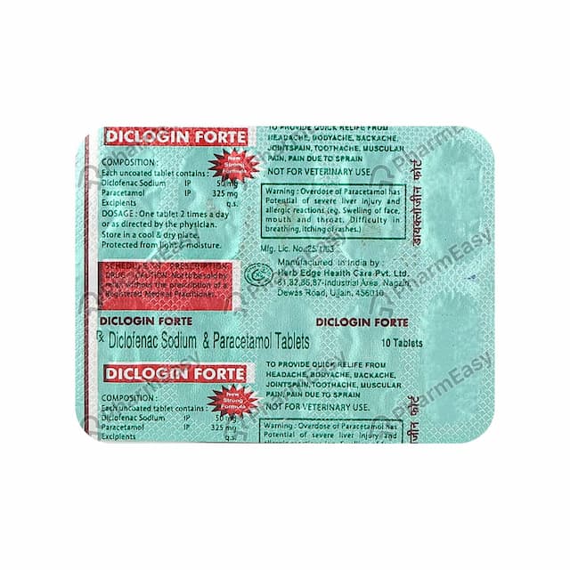 Diclogin Forte Strip Of 10 Tablets