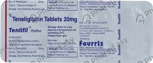 Tenlifil 20mg Strip Of 10 Tablets