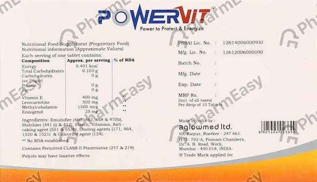 Powervit Strip Of 10 Tablets