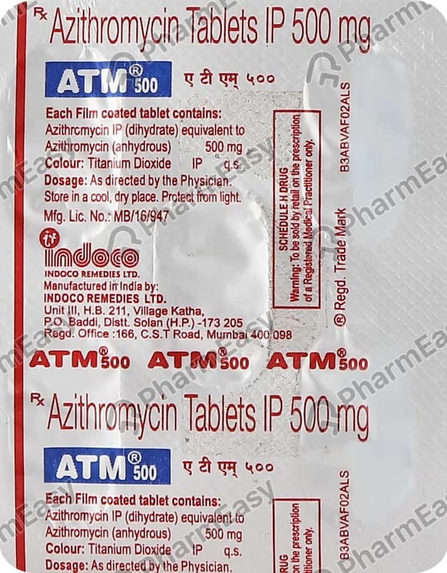 Atm 500mg Strip Of 5 Tablets