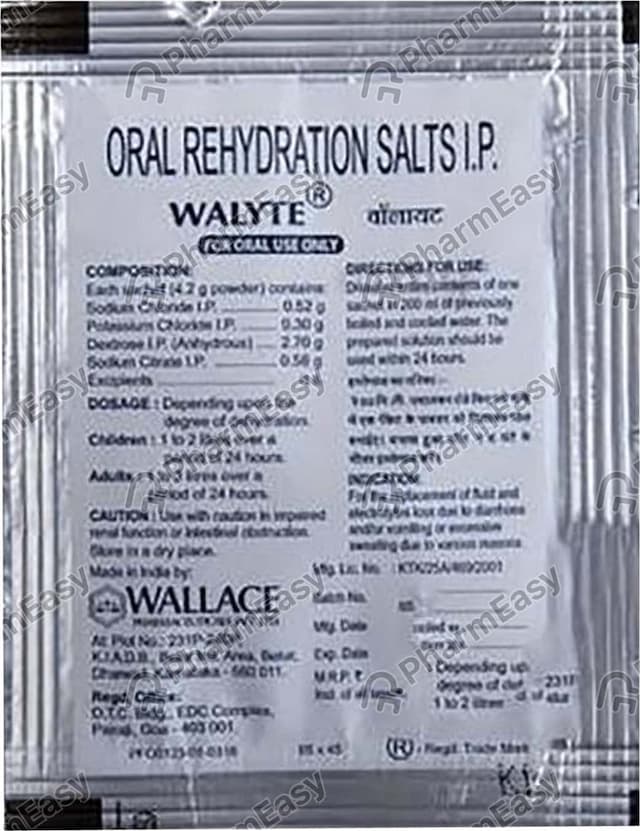 Walyte Ors Orange Flavour Sachet Of 22gm Powder