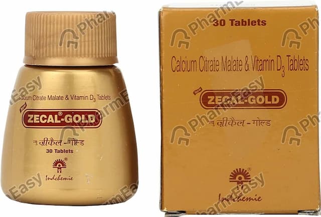 New Zecal Gold 250mg/1000iu Bottle Of 30 Tablets