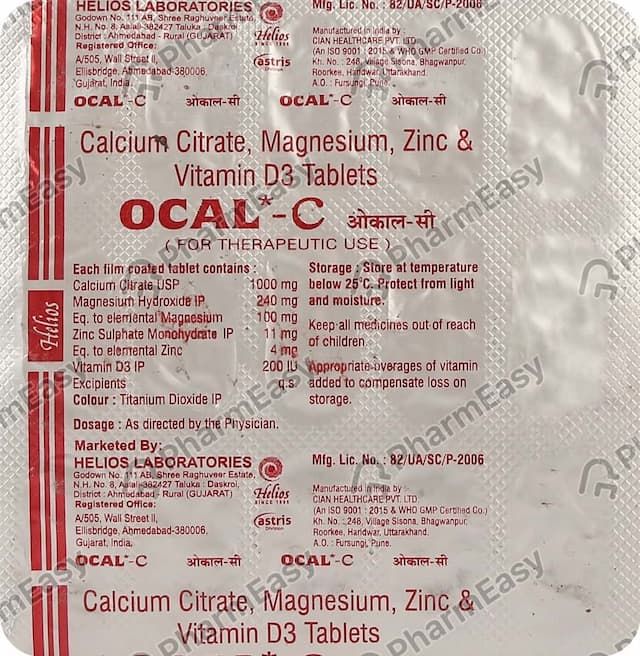 Ocal C Tablet 15'S