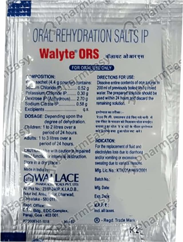 Walyte Ors Orange Flavour Sachet 4.4gm