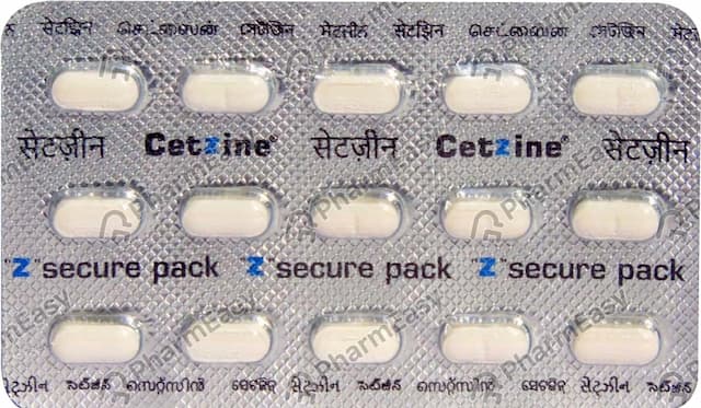 Cetzine 10mg Strip Of 15 Tablets