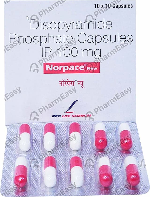 Norpace New Strip Of 10 Capsules