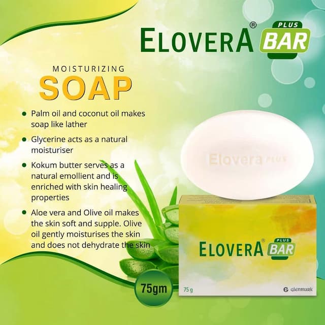Glenmark Elovera Soap Box Of 75 G