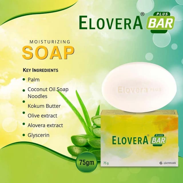 Glenmark Elovera Soap Box Of 75 G