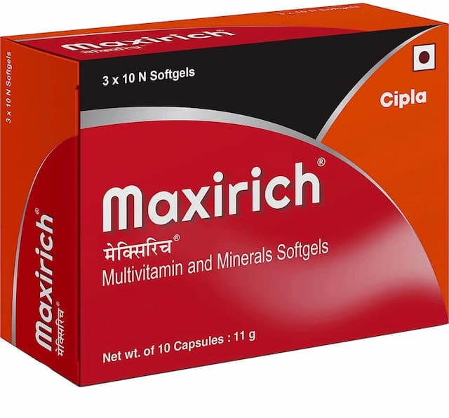 Maxirich Multivitamin & Minerals Sofgels Strip Of 10
