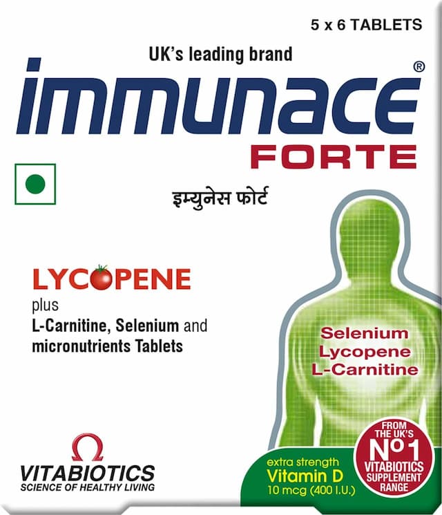 Immunace Forte Multivitamin Tablets (with Vitamin C, Zinc And Selemium) Box Of 30