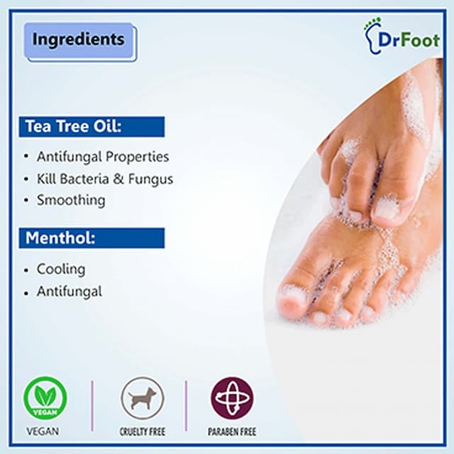 Dr Foot Foot Wash With Tea Tree Oil, Menthol 100ml