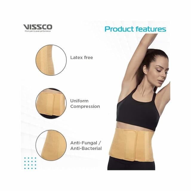 Vissco Core 8 Abdominal Belts 8 Inch Wide Large