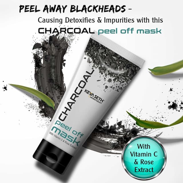 Keya Seth Aromatherapy, Charcoal Peel Off Mask Face Pack-50gm